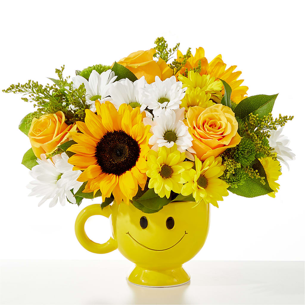 Be Happy Bouquet – Seaside Stems, Old Saybrook CT