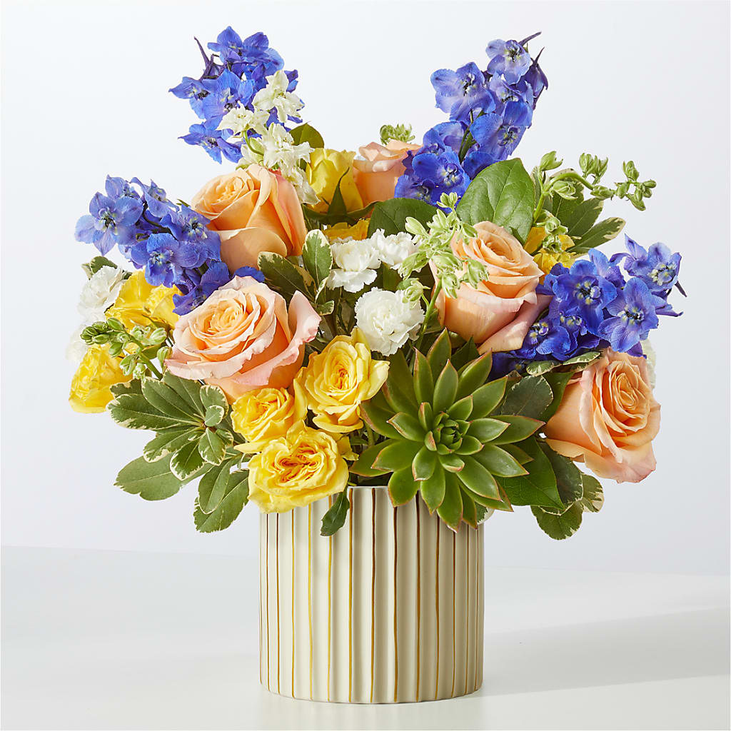 Cobalt Reverie Bouquet – Seaside Stems, Old Saybrook CT