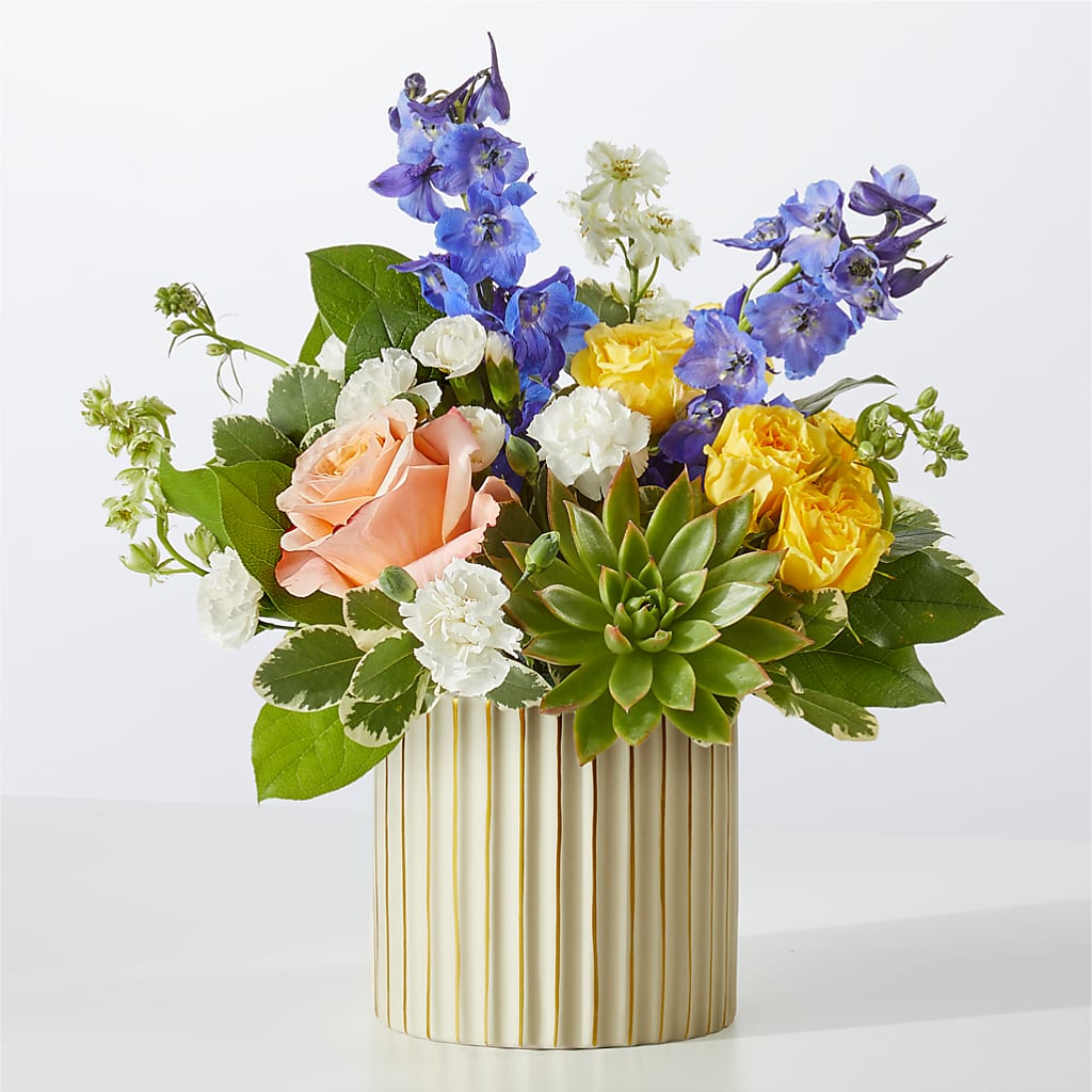 Cobalt Reverie Bouquet – Seaside Stems, Old Saybrook CT