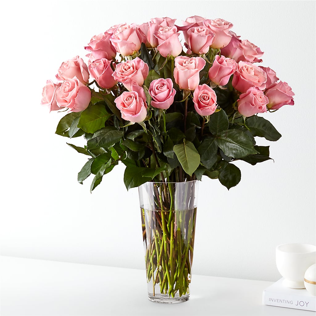Long Stem Pink Rose Bouquet – Seaside Stems, Old Saybrook CT