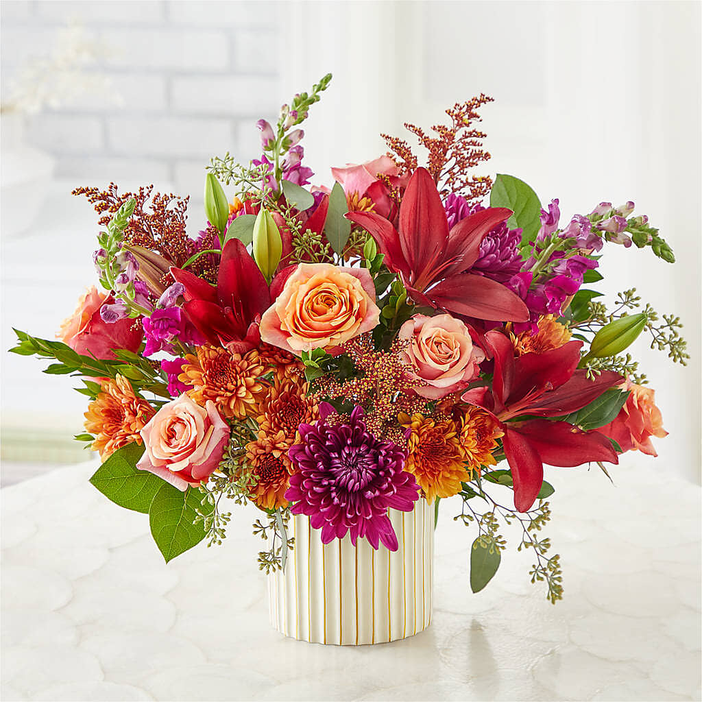 Burgundy Landscape Bouquet – Seaside Stems, Old Saybrook CT