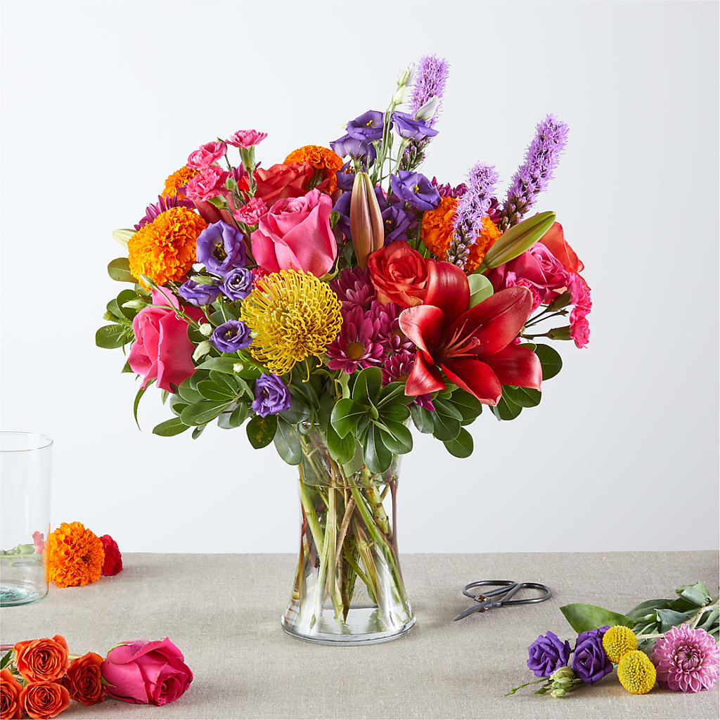 Feast of Color – A Florist Original – Seaside Stems, Old Saybrook CT
