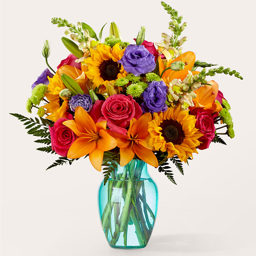 Double Rainbow Bouquet – Seaside Stems, Old Saybrook CT