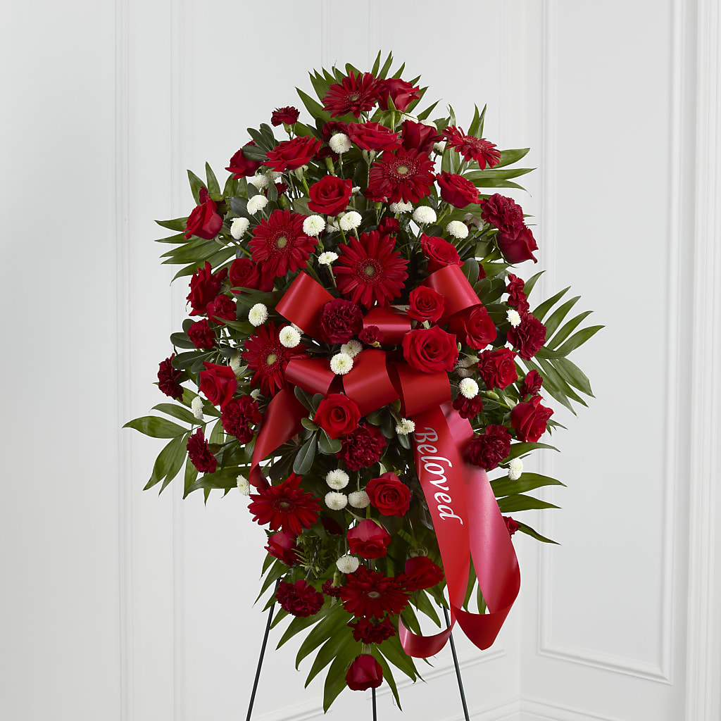 Treasured Memories Standing Spray – Seaside Stems, Old Saybrook CT