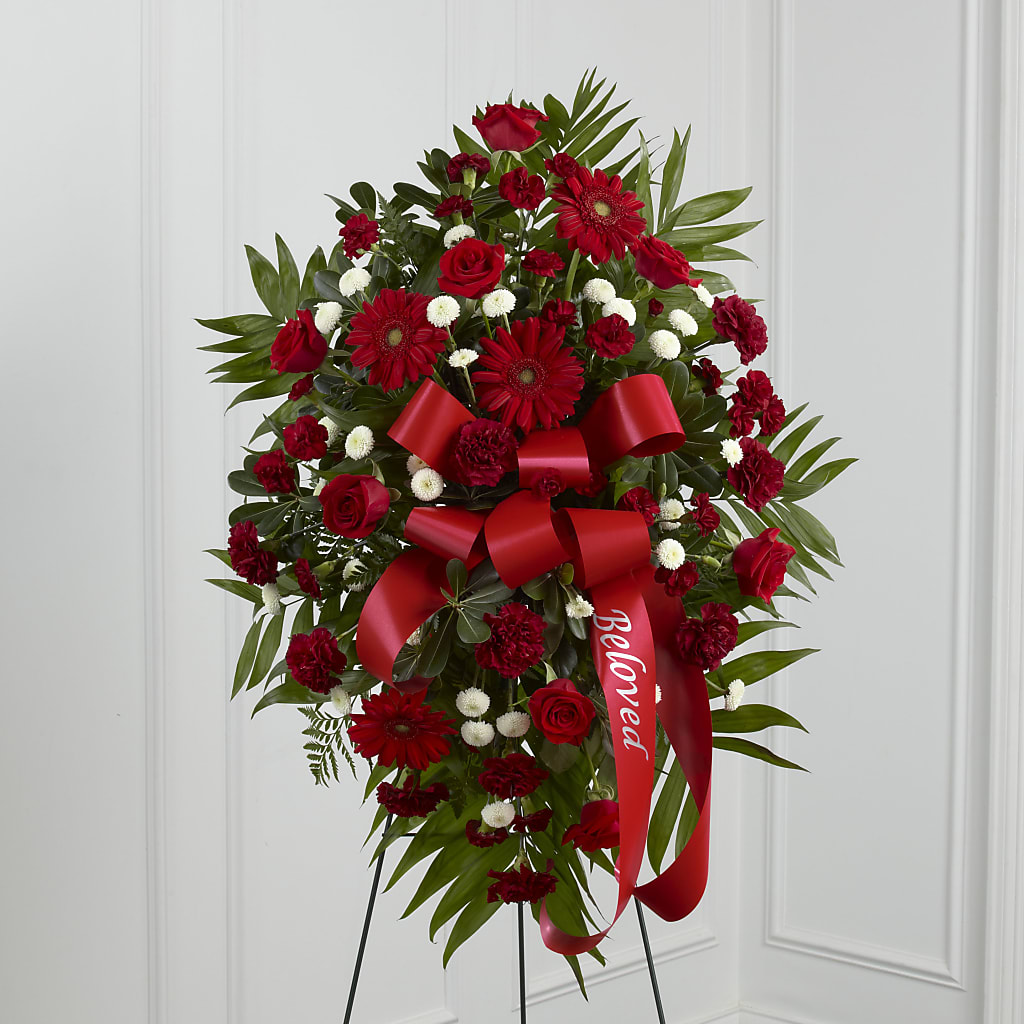 Treasured Memories Standing Spray – Seaside Stems, Old Saybrook CT