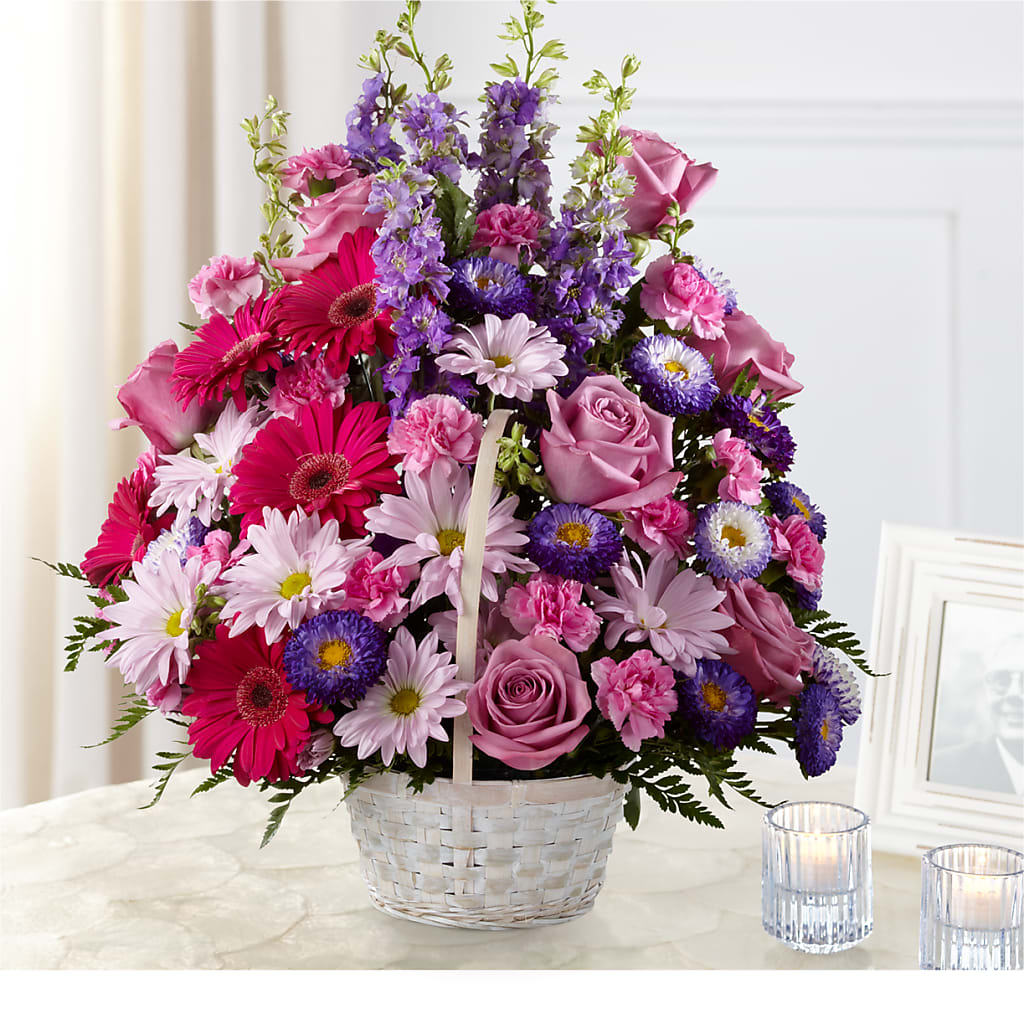 Pastel Peace Basket – Seaside Stems, Old Saybrook CT