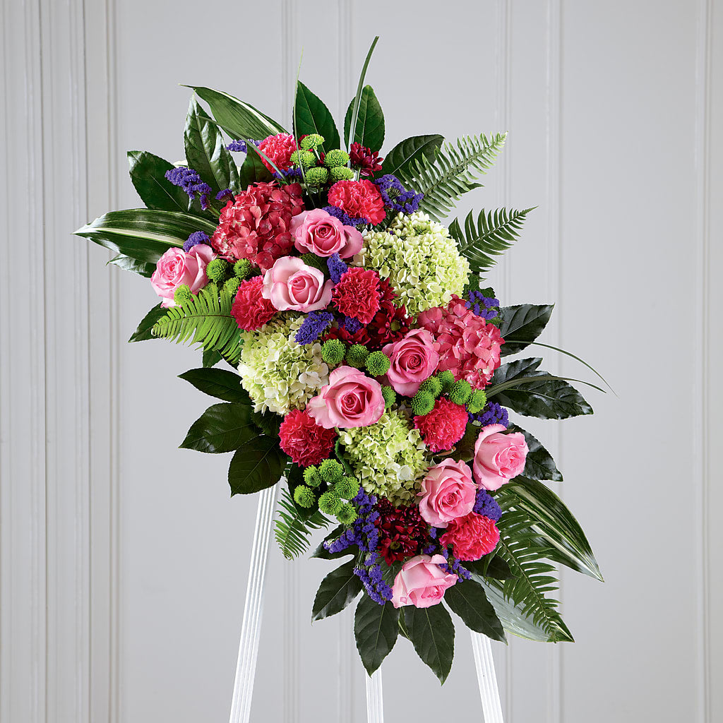 Refreshing Mix Standing Spray – Seaside Stems, Old Saybrook CT