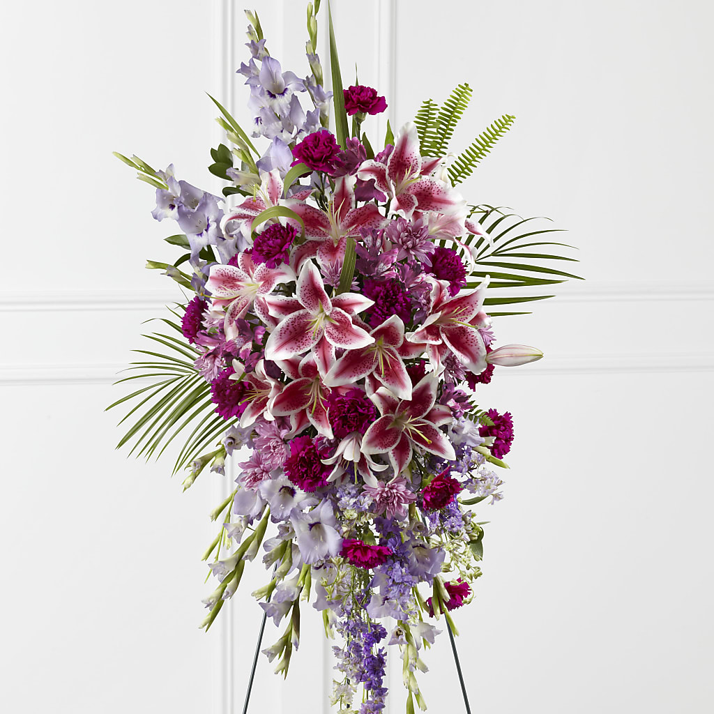 Tender Touch Standing Spray – Seaside Stems, Old Saybrook CT