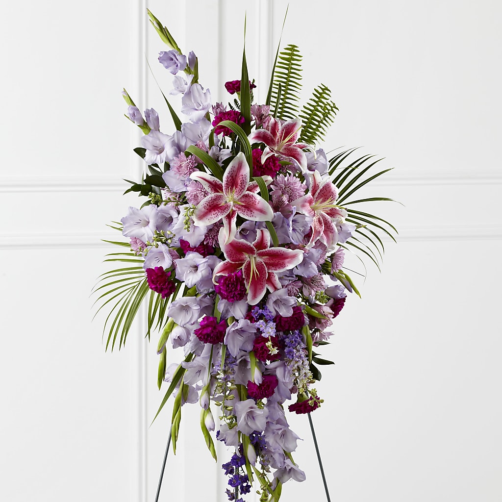 Tender Touch Standing Spray – Seaside Stems, Old Saybrook CT