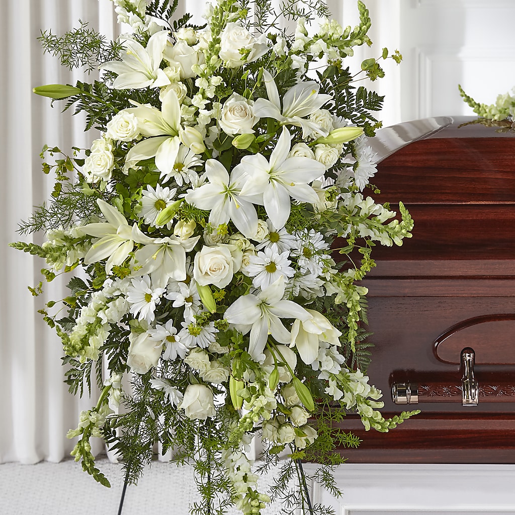 Loving Thoughts Standing Spray – Seaside Stems, Old Saybrook CT