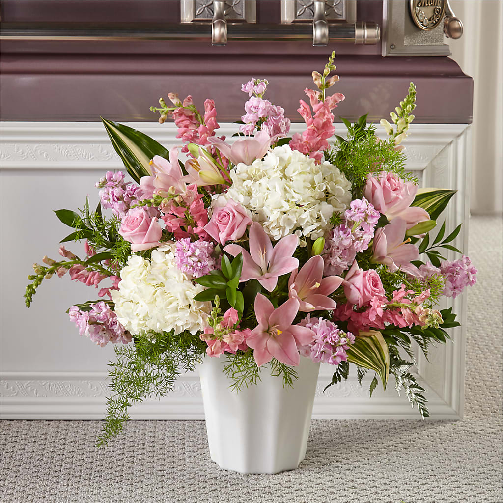 Simply Serene Floor Basket – Seaside Stems, Old Saybrook CT