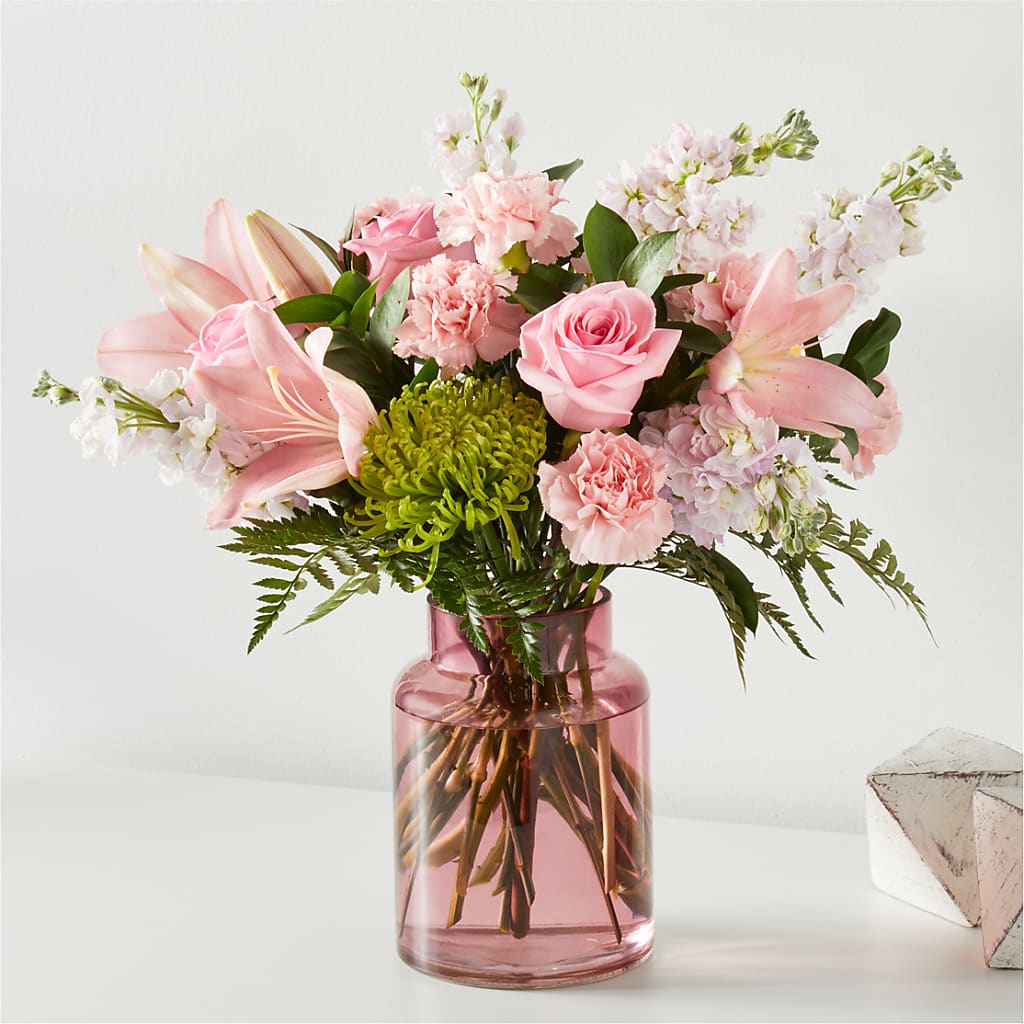 Pretty in Pink Bouquet – Seaside Stems, Old Saybrook CT