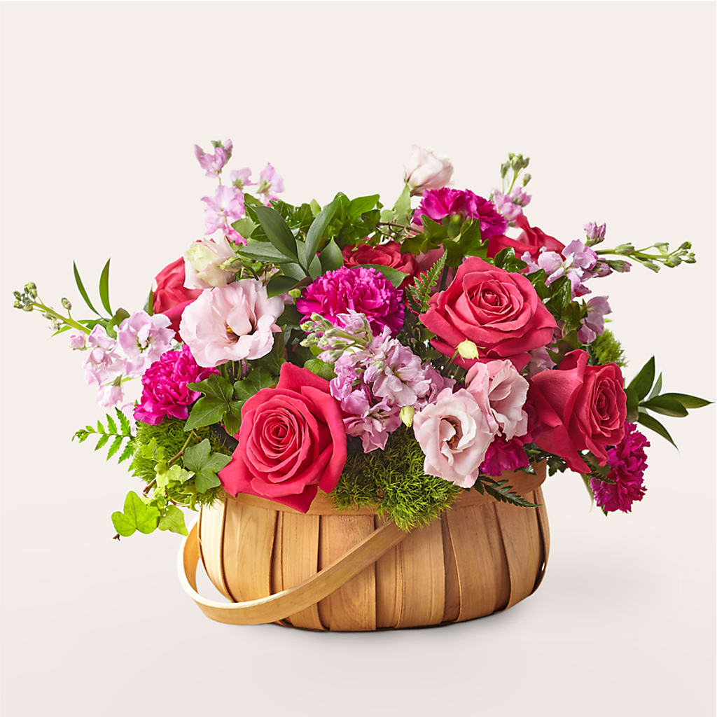 Radiance in Bloom Basket – Seaside Stems, Old Saybrook CT