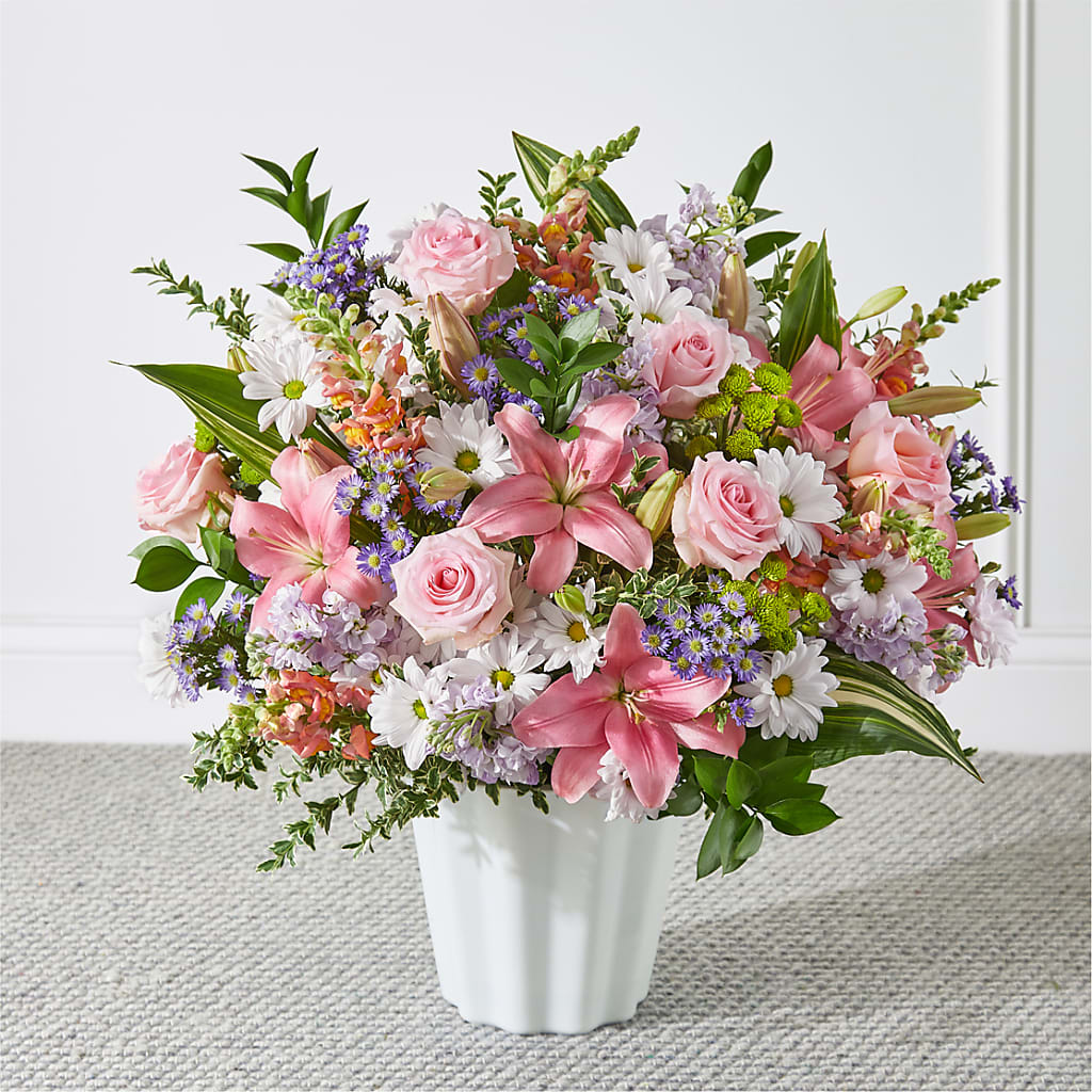 Abundant Compassion Floor Basket – Seaside Stems, Old Saybrook CT