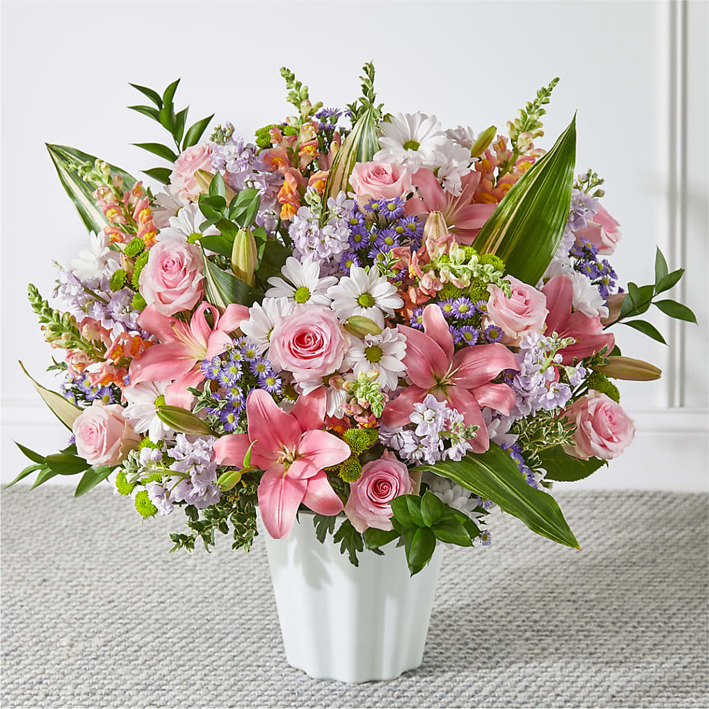 Abundant Compassion Floor Basket – Seaside Stems, Old Saybrook CT