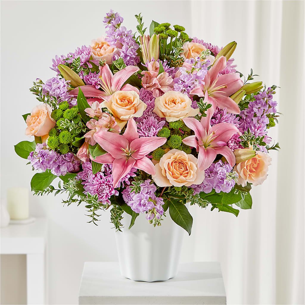 Supportive Embrace Tabletop Basket – Seaside Stems, Old Saybrook CT