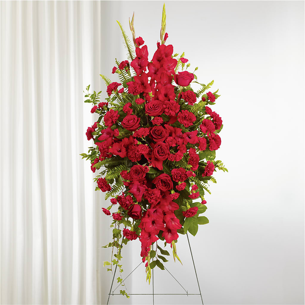 From the Heart Standing Spray – Seaside Stems, Old Saybrook CT