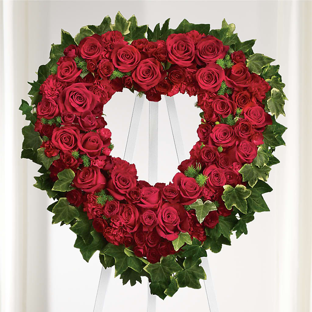 Wholehearted Standing Spray – Seaside Stems, Old Saybrook CT
