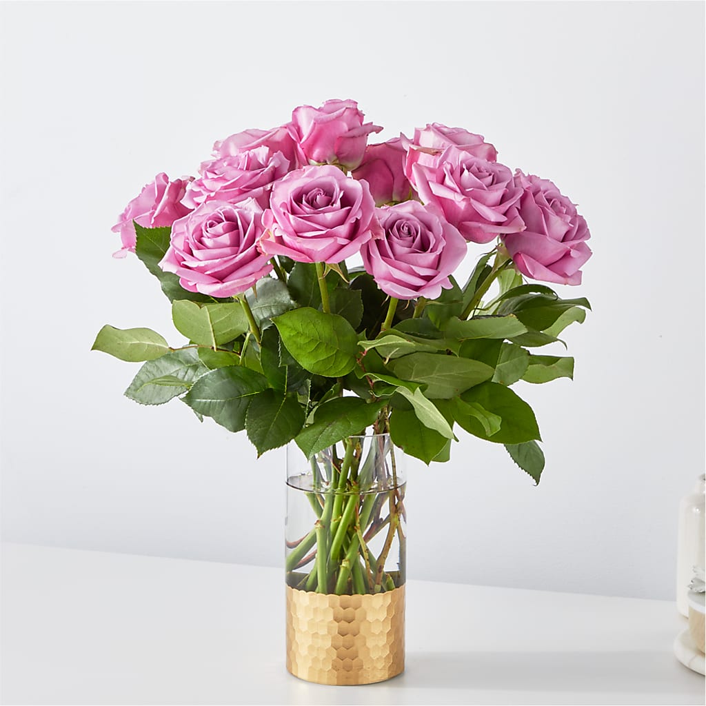 Secret Admirer Lavender Rose Bouquet – Seaside Stems, Old Saybrook CT