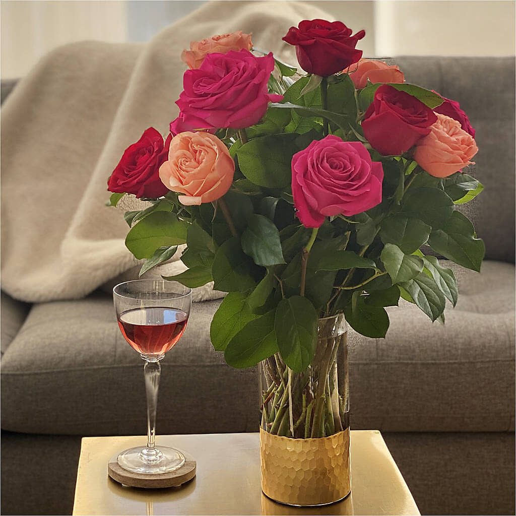 Ever After Rose Bouquet – Seaside Stems, Old Saybrook CT