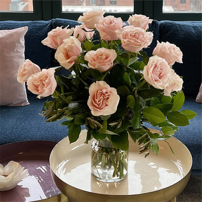 Long Stem Pink Rose Bouquet –  Seaside Stems, Old Saybrook CT