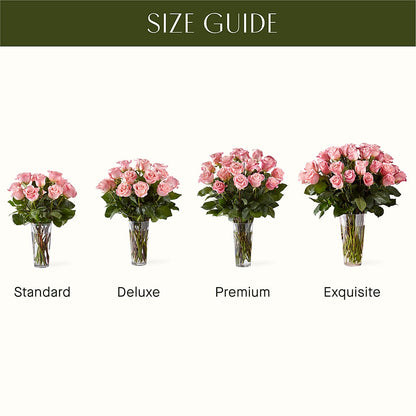 Long Stem Pink Rose Bouquet –  Seaside Stems, Old Saybrook CT