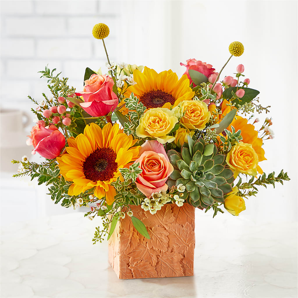 Sunflower Season Bouquet –  Seaside Stems, Old Saybrook CT