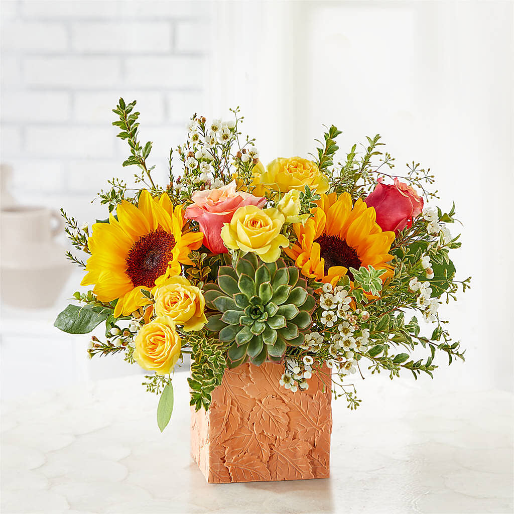 Sunflower Season Bouquet –  Seaside Stems, Old Saybrook CT