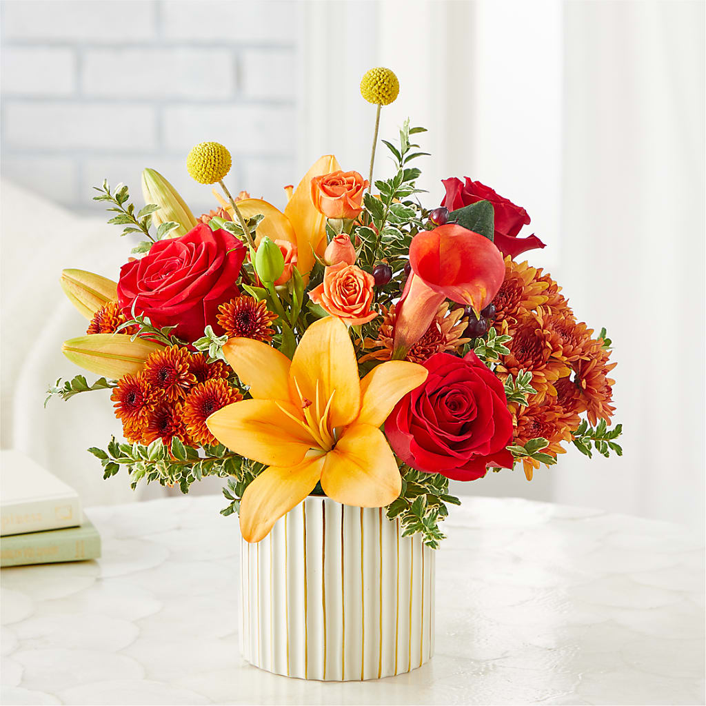 Scarlet Skies Bouquet –  Seaside Stems, Old Saybrook CT