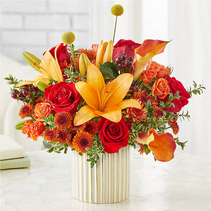 Scarlet Skies Bouquet –  Seaside Stems, Old Saybrook CT