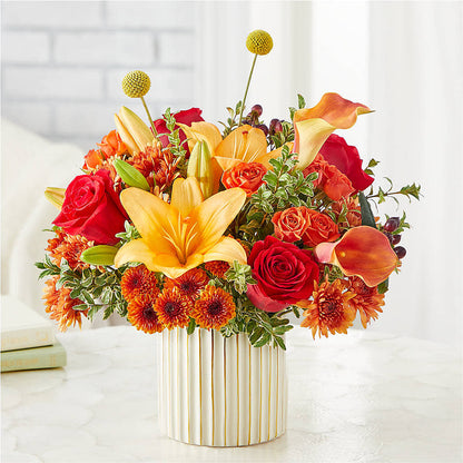 Scarlet Skies Bouquet –  Seaside Stems, Old Saybrook CT
