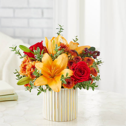 Scarlet Skies Bouquet –  Seaside Stems, Old Saybrook CT