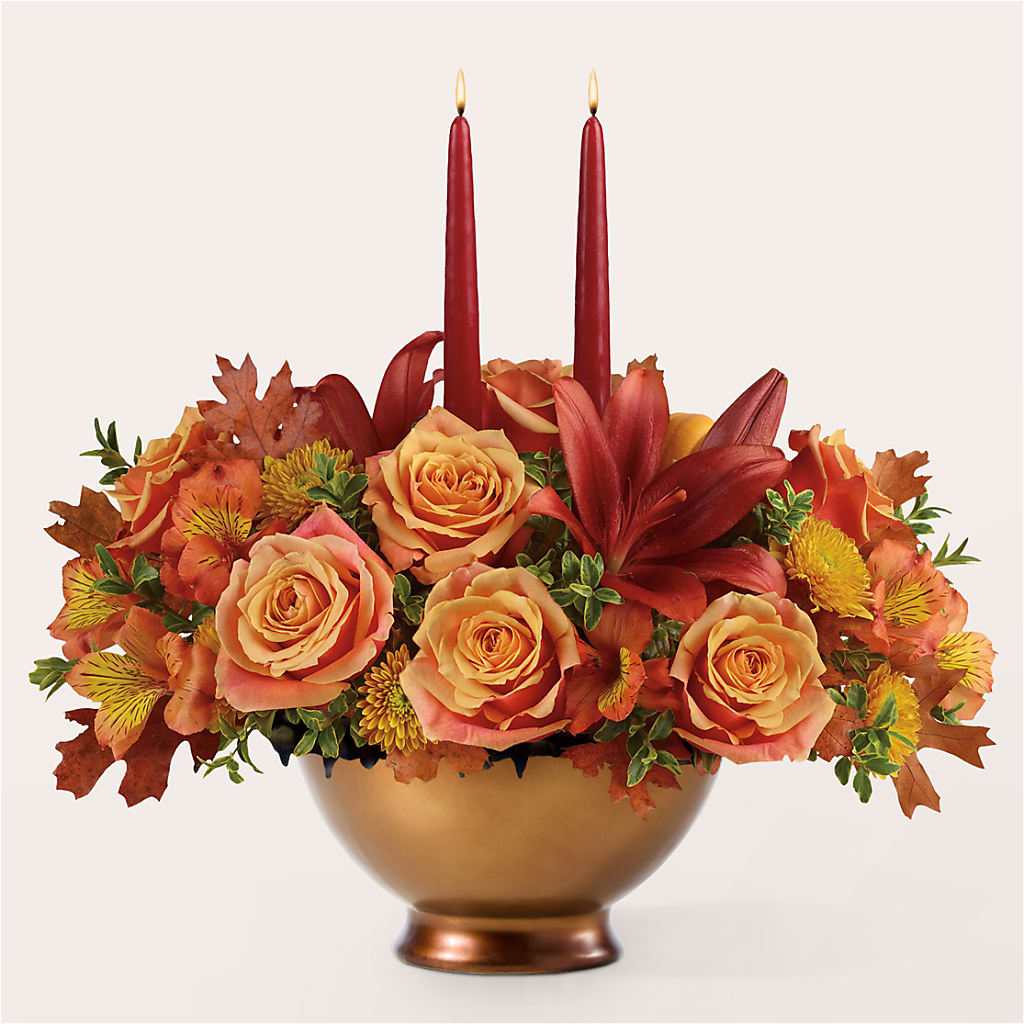 Harvest Table Centerpiece –  Seaside Stems, Old Saybrook CT