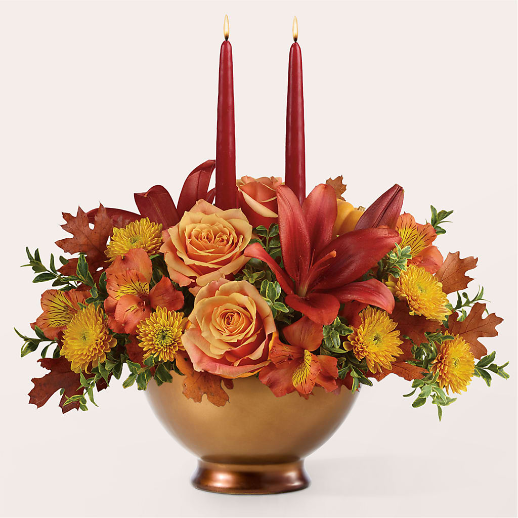 Harvest Table Centerpiece –  Seaside Stems, Old Saybrook CT