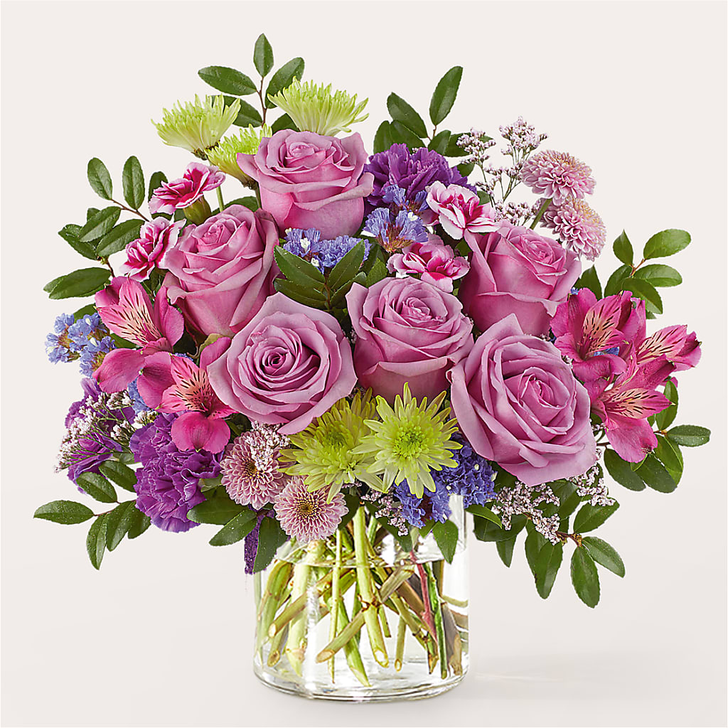 Glass Half Full Bouquet –  Seaside Stems, Old Saybrook CT