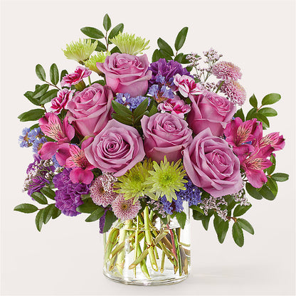 Glass Half Full Bouquet –  Seaside Stems, Old Saybrook CT