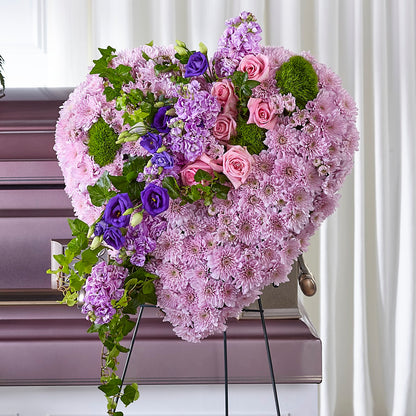 Treasured Love Standing Heart –  Seaside Stems, Old Saybrook CT