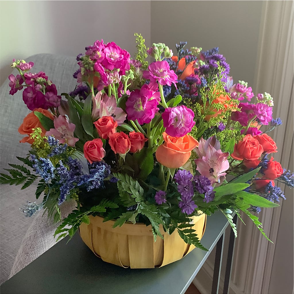Garden of Life Basket –  Seaside Stems, Old Saybrook CT