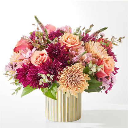 Berry Cobbler Bouquet with Ivory Vase –  Seaside Stems, Old Saybrook CT