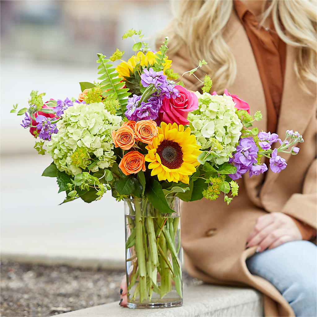Vibrant Greetings Bouquet –  Seaside Stems, Old Saybrook CT