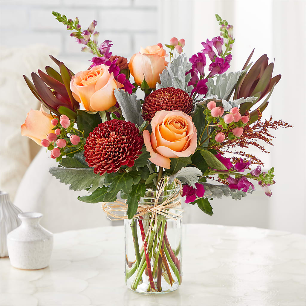 Moody Hues Bouquet –  Seaside Stems, Old Saybrook CT