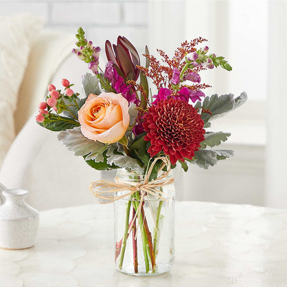 Moody Hues Bouquet –  Seaside Stems, Old Saybrook CT
