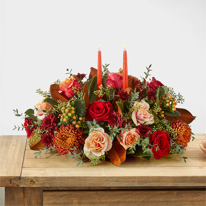 Gather Near Centerpiece –  Seaside Stems, Old Saybrook CT